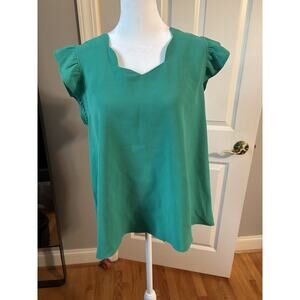 Jodifl Medium Green Top Preppy